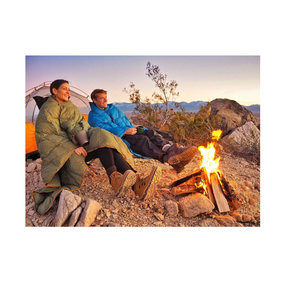 Double Puffy Camping Quilt